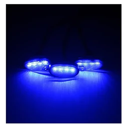Luces De Marcha De Rejilla Delantera Led Con Lente Ahumada COLOR AZUL