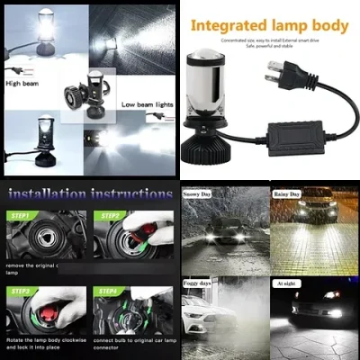 Led Optico H4 Y9 36w - Imagen 2