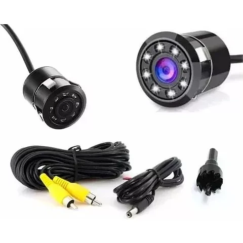 Camara De Reversa Hd Embutida recta 8 Led Retroceso