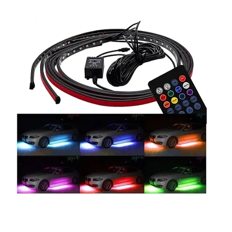 KIT DE LUCES LED RGB PARA DEBAJO DEL AUTO/CON CONTROL