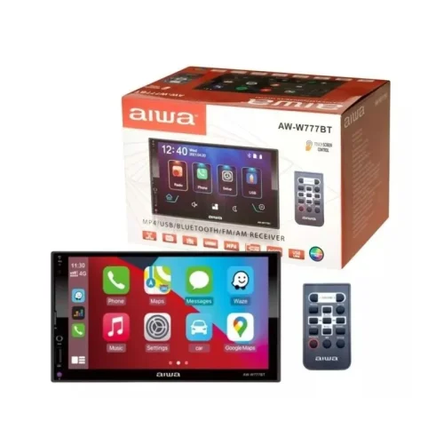 Radio Aiwa Hd 7" Full Touch, 2 Din, Carplay, Android Auto, Mirrorlink,