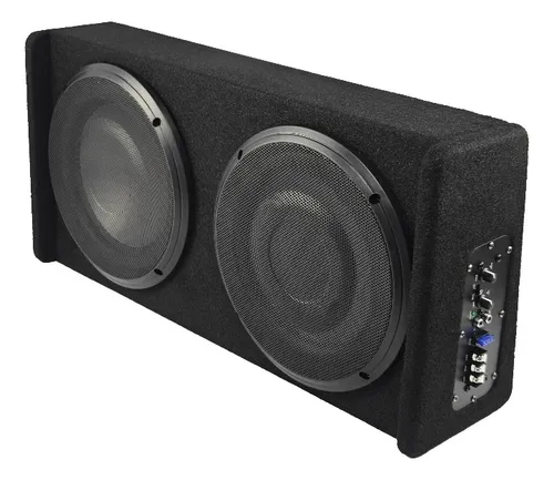 Subwoofer Plano Amplificado 10pul Doble +  Subwoofer Doble