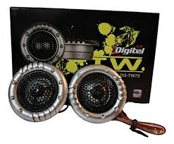 Par De Parlantes Tweeter Agudos 100w Marca Digitel Dg-tw75 Plateado