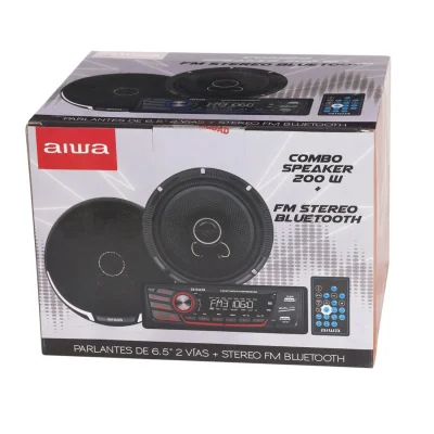 Combo Radio Para Auto + Parlantes Aiwa 16 cm 6,5 ´´ - Imagen 2
