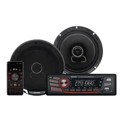 Combo Radio Para Auto + Parlantes Aiwa 16 cm 6,5 ´´