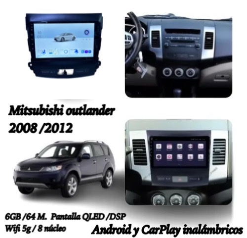 Mitsubishi outlander 2008/2012 QLED 6GB RAM